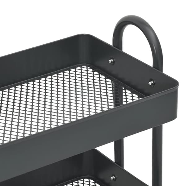 Rullvagn 3 våningar antracit 43x34x79 cm stål - Vagn - Rullvagn - Home & Living