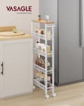 Miniatyrbillede 2 af 7: Trolley - 5 niveauer - på hjul - 13 x 45,4 x 99,6 cm