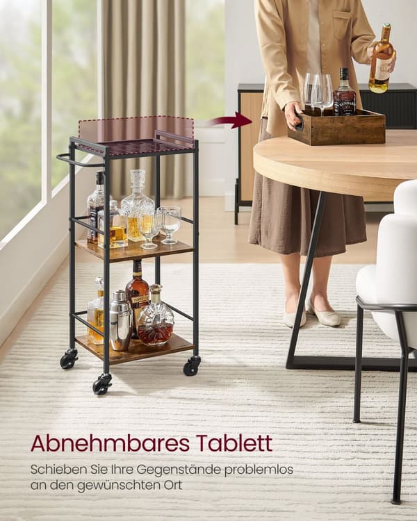 Serverande lastbil-med ben och hjul-vintage brun-zwart
