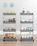 Miniatyrbillede 8 af 8: Trolley - med 4 niveauer - grå