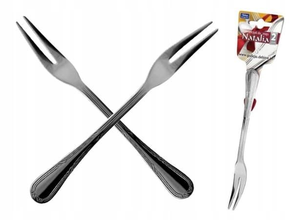 Köttgaffel silver elegant 2 delar