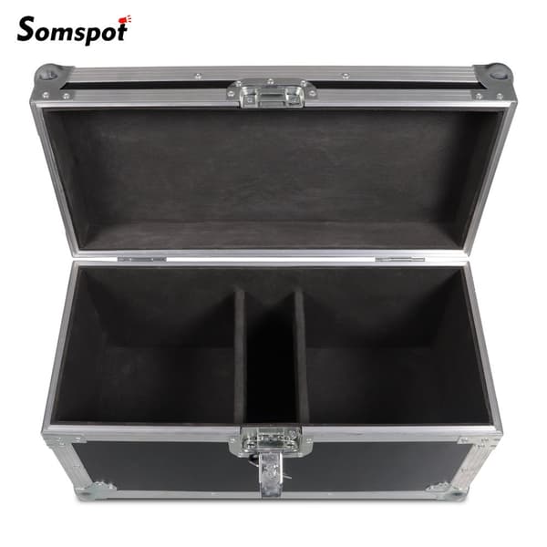 Scene Lys Flight Case, Passer til 2 Kold Flamme Maskiner, Beskyttende Skum Polstring, Nem Mobilitet