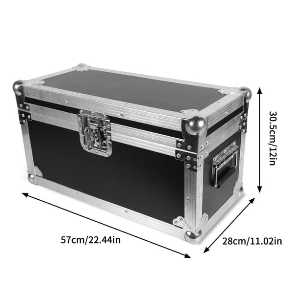 Scene Lys Flight Case, Passer til 2 Kold Flamme Maskiner, Beskyttende Skum Polstring, Nem Mobilitet