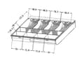 Pikkukuva 8 / 8: Keskikokoinen tiskin alla oleva kassalaatikko, jossa irrotettava sisäosa, paksu teräs, rahalle, HD-KR35