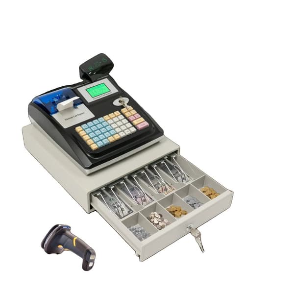 Elektronisk Kassaregister, Dubbel Skärm, 10 000 PLU:er