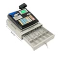 Miniatyrbillede 1 af 2: Elektronisk Kasseapparat, Dobbelt Skærm Display, Multi-Betalingssupport,Sort