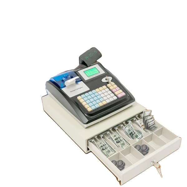Elektronisk Kassaregister, Dubbel Skärm, Säker Kontanthantering