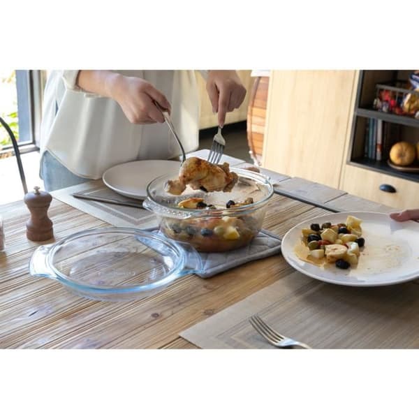 PYREX - 118A000 / 7043 - Rund grytform - 32cm * 27cm - Pyrex Classic - 3,5L + 1,4L