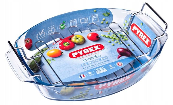 Pyrex 4 L ugnsfast form för bakning av lasagne med bakgaller