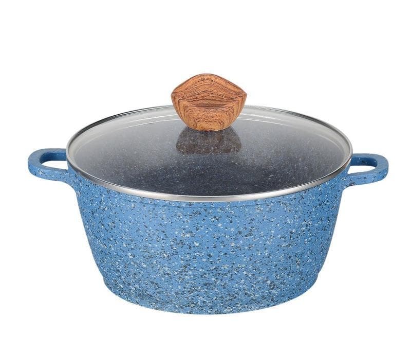 MGC Granit Kastrull med lock induktion 28cm 6.7L