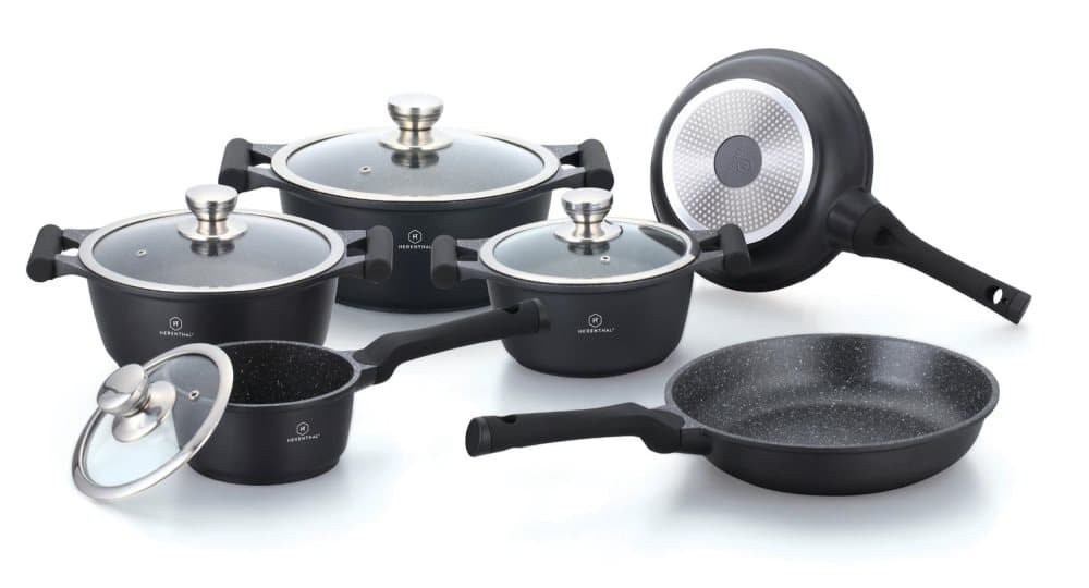 Herenthal 10 Delar Köksset GREBLON ® SVART
