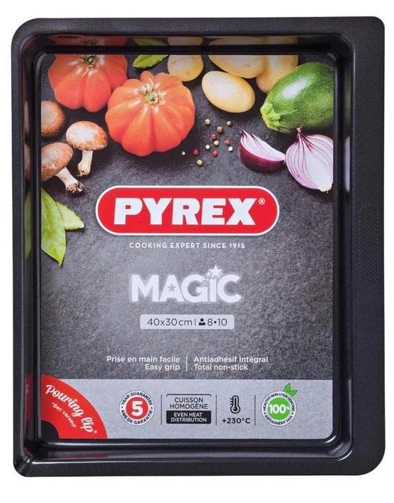 Bakplåt Magic Pyrex rektangulär 40 x 30 cm