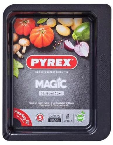 Bakplåt Magic Pyrex rektangulär 26 x 19 cm