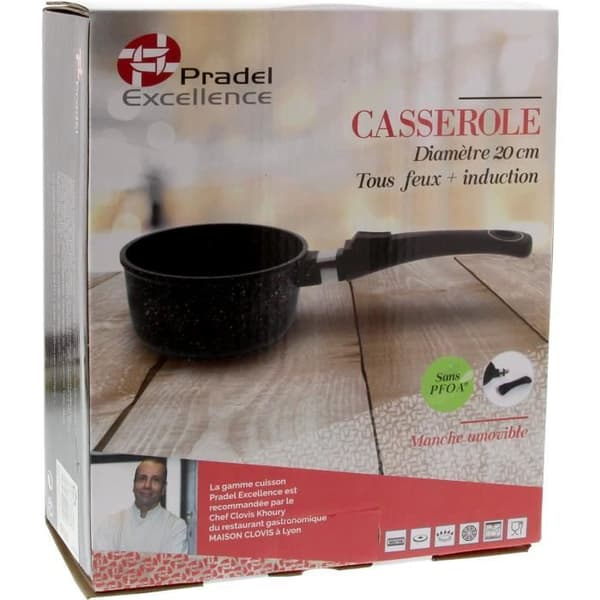 PRADEL EXCELLENCE Gryta 20 cm steneffekt 2,3 l