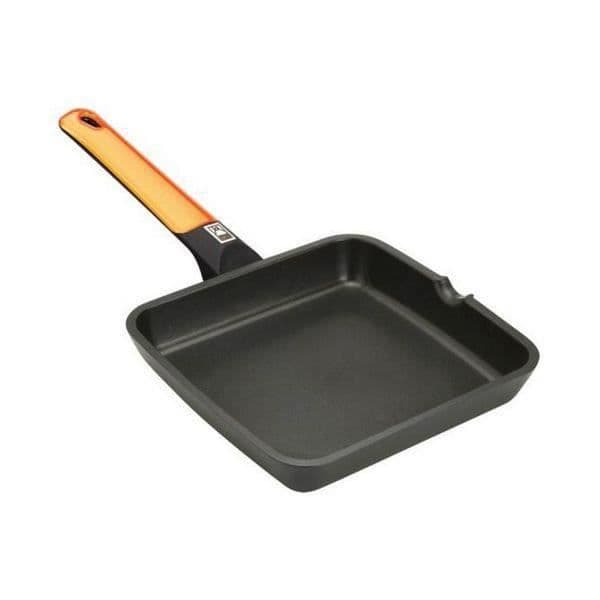 Grill Pan Smooth BRA A281328 28 cm Grill Svart