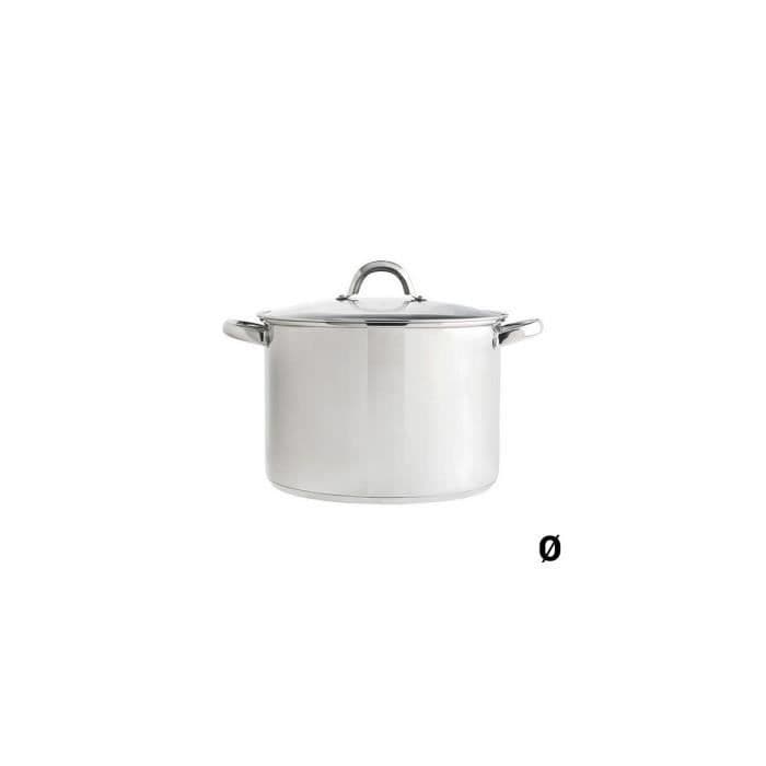 Kastrull med glaslock Quid Rostfritt stål