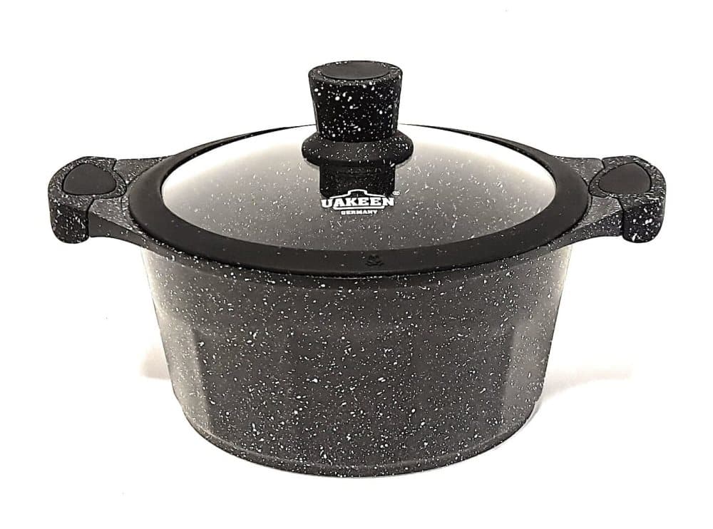 Vakeen premium nonstick kokkärl, kastrull med glaslock, induktions gryta, induktionskokkärl