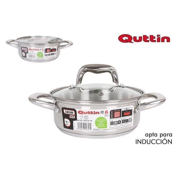 Gratäng - Quttin - Ny Caesar - Rostfritt stål - 26 cm - Med lock