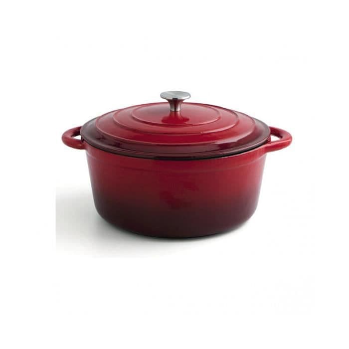 Kastrull med lock Bidasoa Red Metal (6 L)