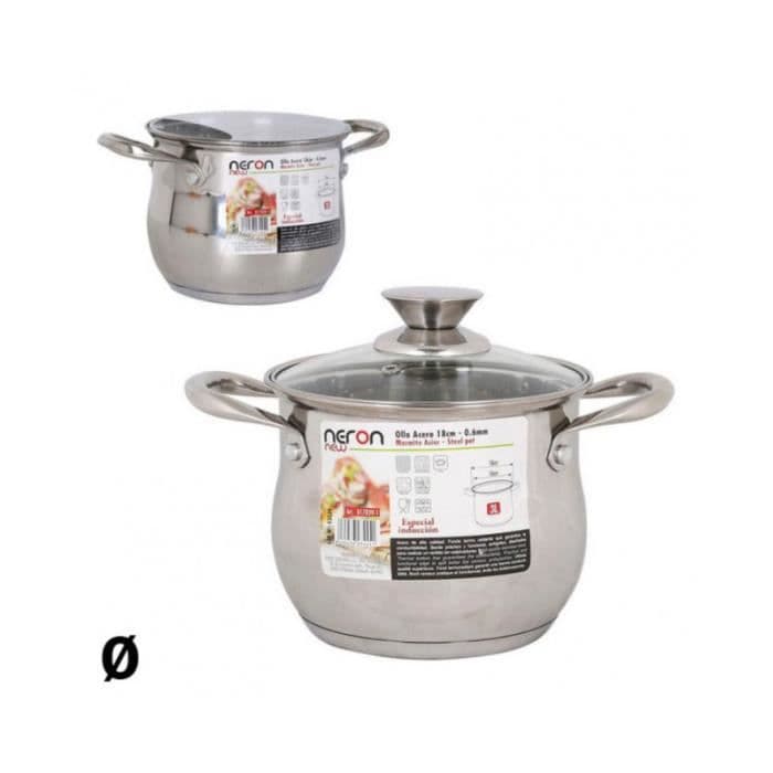 Kastrull Indien New Heron Steel Med lock Induktion (3L) (Ø 28 cm)