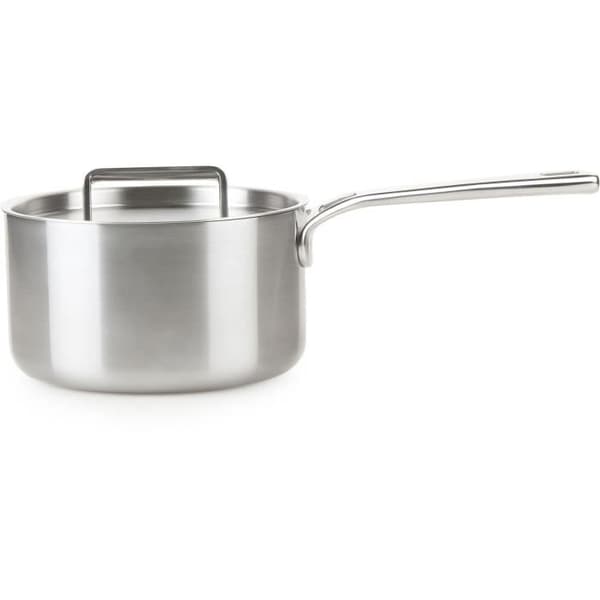 HALTHY &amp; SMY HT1005 Kastrull med lock i rostfritt stål - Diameter 16 cm - Lämplig för ugnar upp till 240°C