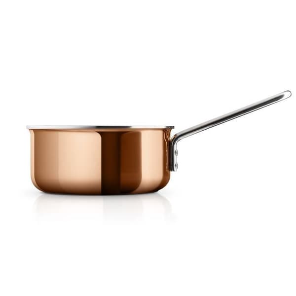 Eva Trio kastrull 1,5 liter 16 cm koppar/RVS koppar/silver