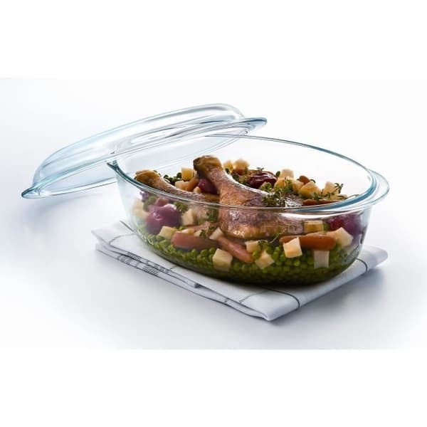 PYREX Essential oval cocotte 4 L transparent