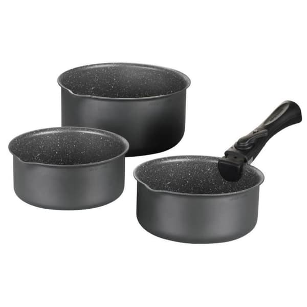 Kastrullset - Arthur Martin - AM120G - 3 delar - Avtagbart handtag - Non-stick