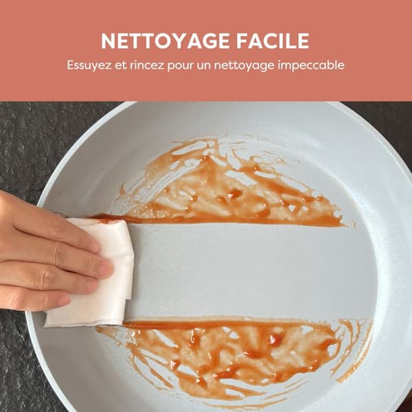 Ciarra Beyond Stekpanna 26cm Wok-kastrull Induktion Alla värmare Non-Stick-beläggning Orange