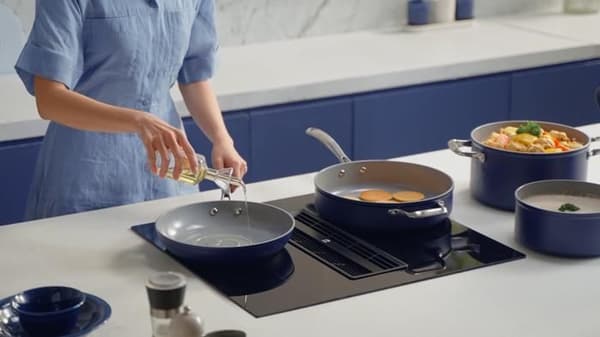 Ciarra Beyond Induction Stekpanna 26cm All Heat Pot Non-Stick Keramisk Beläggning Blå