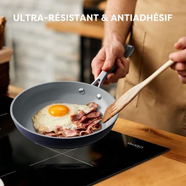 Ciarra Beyond Induction Stekpanna 26cm All Heat Pot Non-Stick Keramisk Beläggning Blå