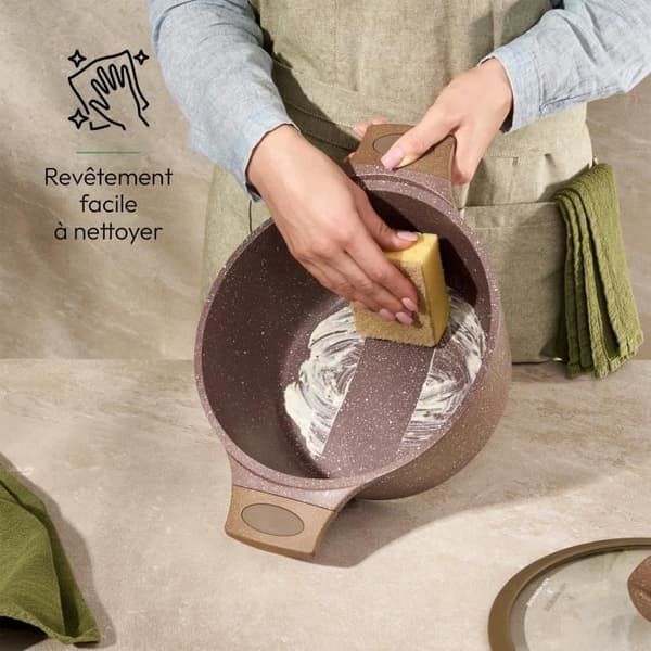 JUST PERFECTO Induktionskastrull 24 cm - Non-stick kastrull - Alla värmekällor inklusive induktion