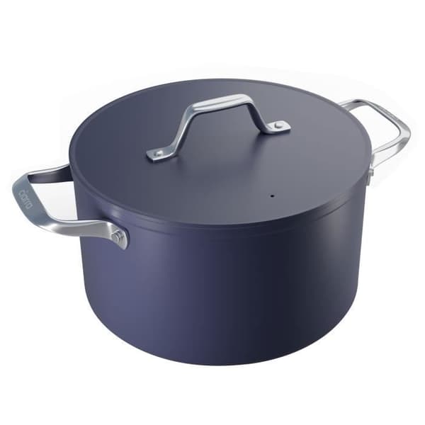 Ciarra gryta 24cm med lock Induktionskastrull 5,9L non-stick beläggning Blå