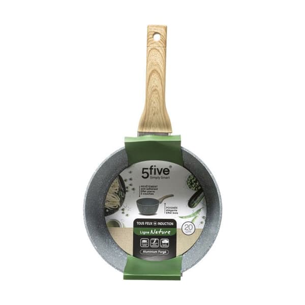 Grillpanna i smidd aluminium "Cuisson Nature"