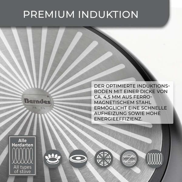 Kastrull Berndes - 21250 - Balansinduktion Enduro Aluminium Kastrull Svart 16 cm