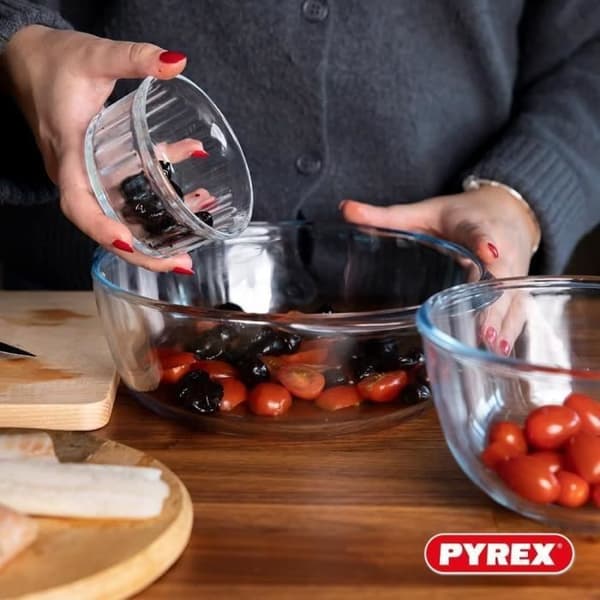 Cocotte - PYREX - 1450096 - Rund - I borosilikatglas - 2,1 liter