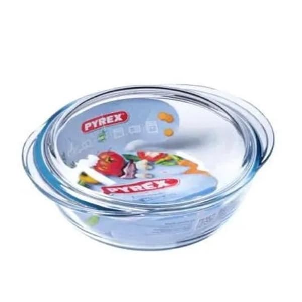 Cocotte - PYREX - 1450096 - Rund - I borosilikatglas - 2,1 liter