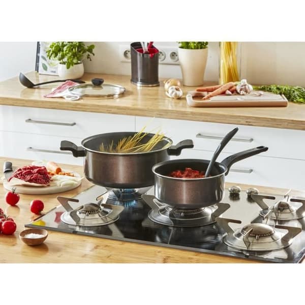 TEFAL B5542802 EASY COOK & CLEAN Kastrull 16cm, non-stick beläggning, alla värmekällor utom induktion, tillverkad i Frankrike
