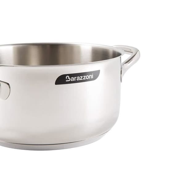 Kastrull - Barazzoni - Chef Line - Rostfritt stål - 20 cm - Kompatibel med alla värmekällor