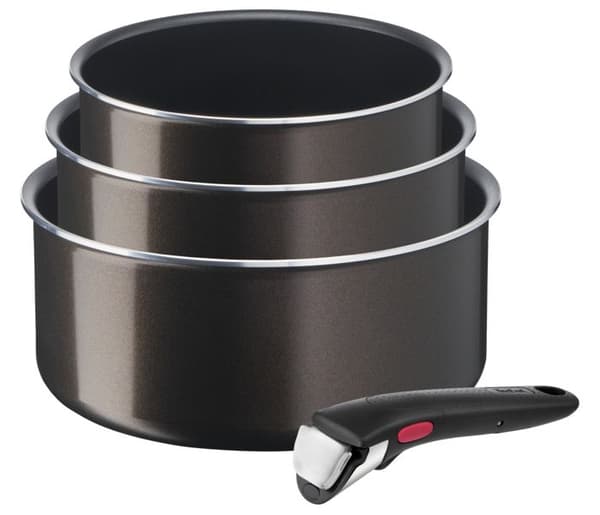 Gryta - Tefal - Ingenio Easy Plus - 3 kastruller - Avtagbart handtag - Non-stick