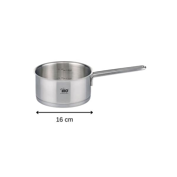 Kastrull i rostfritt stål 16 cm kapacitet 1,3 liter Elo Citrin