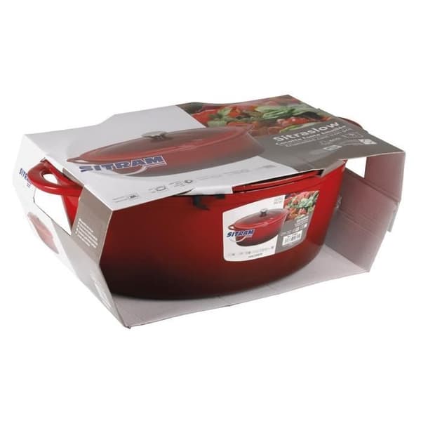 SITRAM SITRASLOW Oval grytform i emaljerat gjutstål - L36 cm - 9L