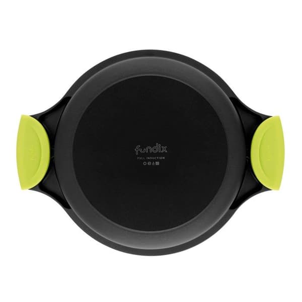 Castey Casserole - F3-IR28 - FUNDIX Induction Slow Cooker 28 Cm med lock, aluminium, svart, 32 cm