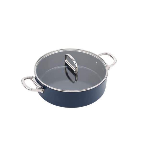 JOSEPH JOSEPH Space Non-Stick kastrull med lock och hopfällbart handtag 28cm Blå