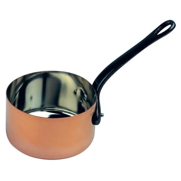 Kastrull - BAUMALU - 16 cm - Massiv koppar - Förtennad insida - Gjutjärnshandtag