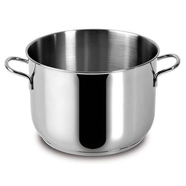 Kastrull - Lagostina - Grundad - Rostfritt stål - 24 cm - 2 handtag