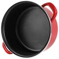 Miniatyrbild 3 av 4: Induktionskastrull 18 cm Emaljerat stål, non-stick PFOA-fri, glaslock FAGOR Optimax Röd 00895