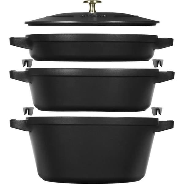 KOKOTTE 3-DELS KRYCKSET, SVART GJUTJÄRN - STAUB