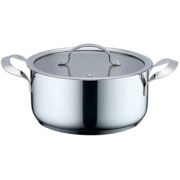Kastrull - HAEGER - Ø 24 cm - Grå - Alla värmekällor utom induktion