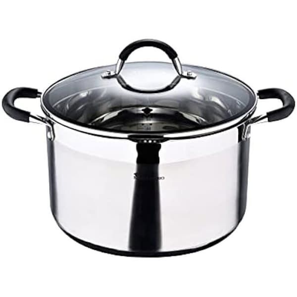 Holländsk ugn - MASTERPRO - Foodies Collection - Rostfritt stål - 28 x 16,5 cm - Silikonhandtag